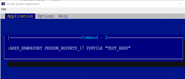 Use BRW to make a PDF from AREV64